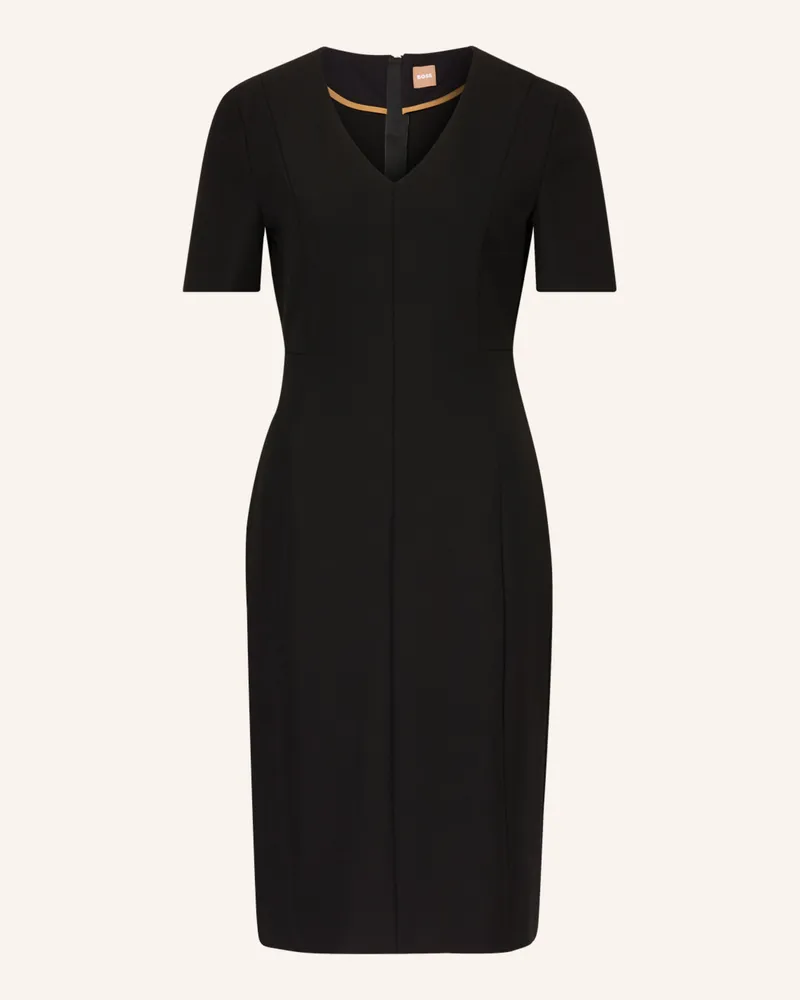 HUGO BOSS Etuikleid Damaisa schwarz Schwarz