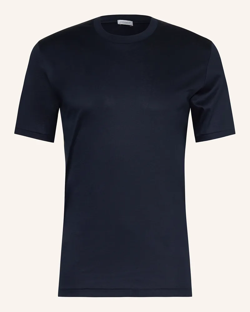 Zimmerli T-Shirt Sea Island blau Dunkelblau