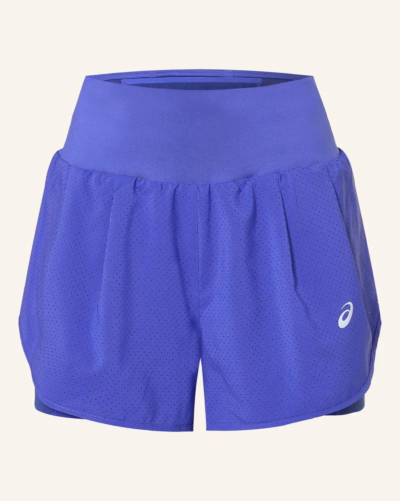 Asics 2-in-1-Laufshorts ROAD Blau
