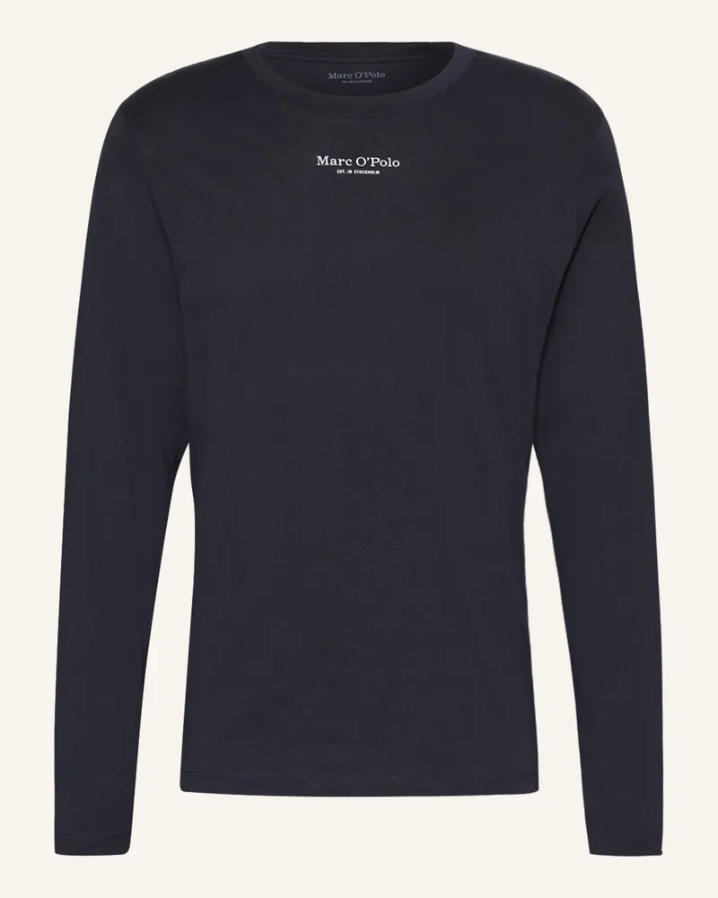 Marc O'Polo Schlafshirt blau Dunkelblau
