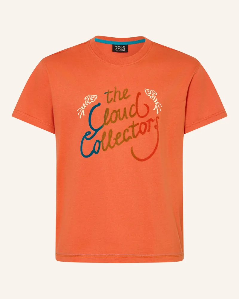 Scotch&Soda T-Shirt rot Dunkelorange