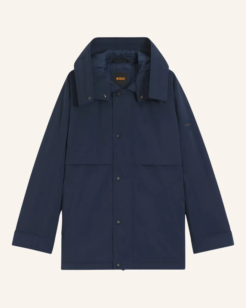 HUGO BOSS Casual Jacke OCIELO Oversize Fit Blau