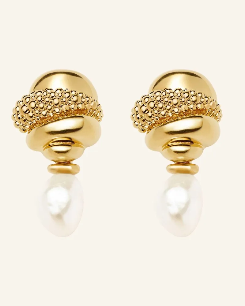 Missoma Ohrhänger PEARL BAYA DETACHABLE DROP EARRINGS by GLAMBOU Gold
