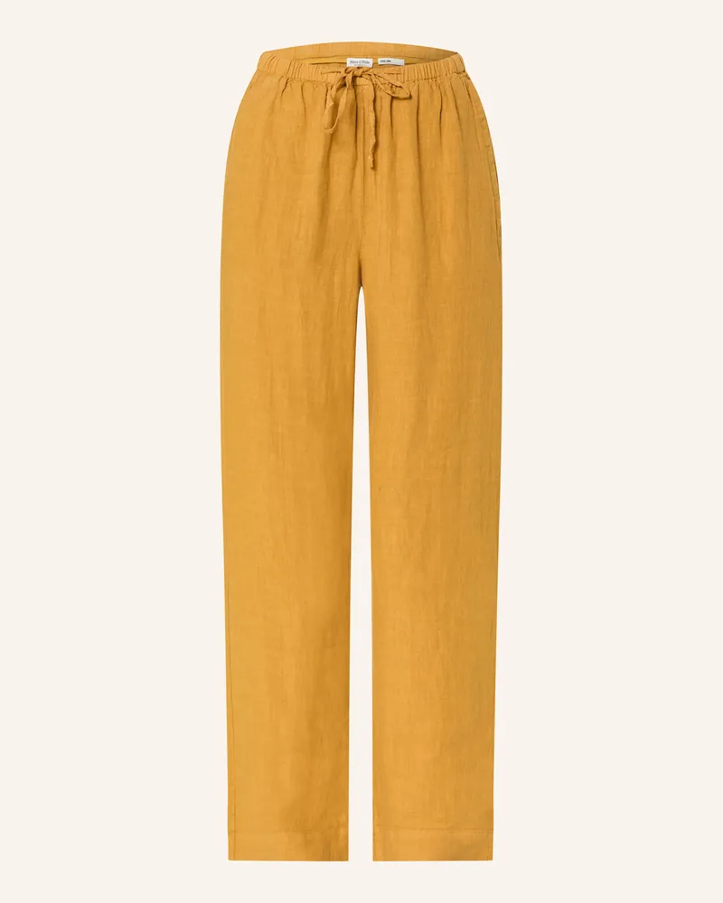 Marc O'Polo Leinenhose Dunkelgelb