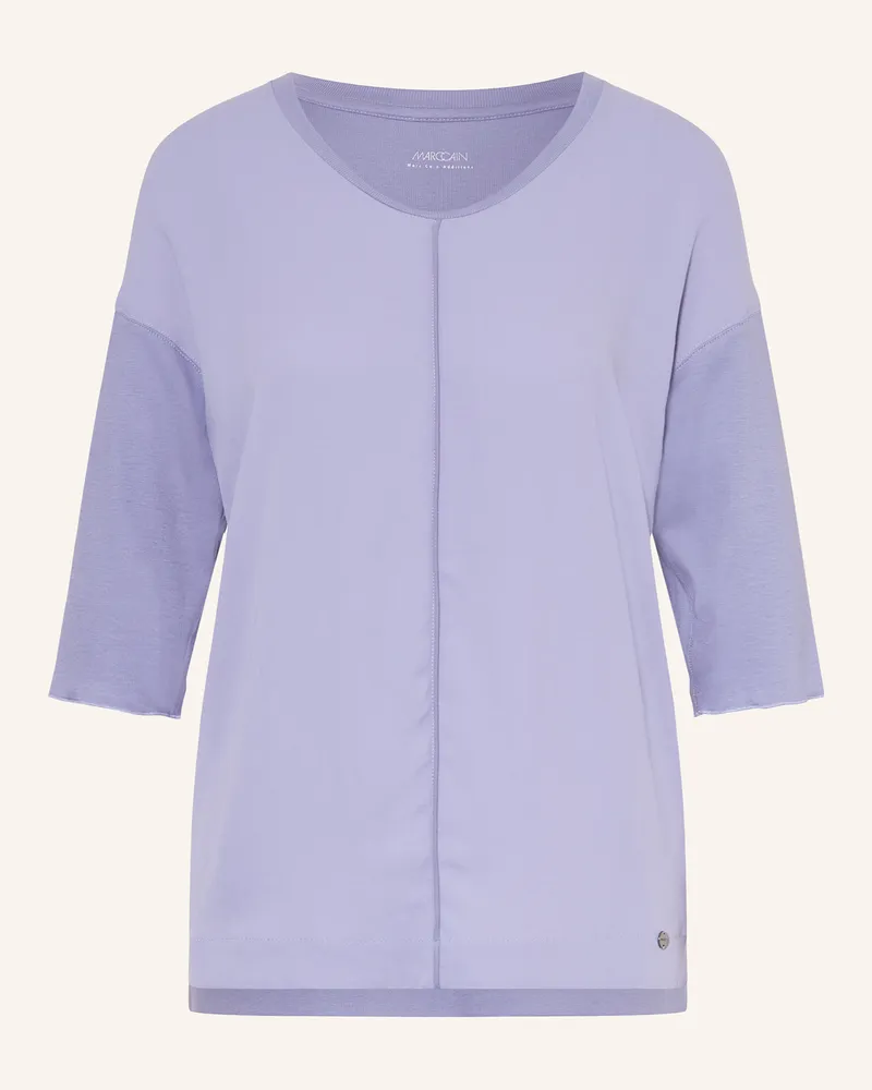 Marc Cain Blusenshirt im Materialmix mit 3/4-Arm Helllila