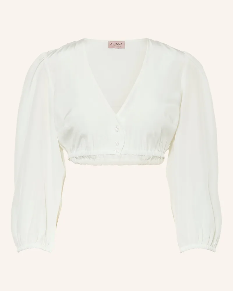 KINGA MATHE Dirndlbluse Lea Mit 3/4-Arm weiss Ecru