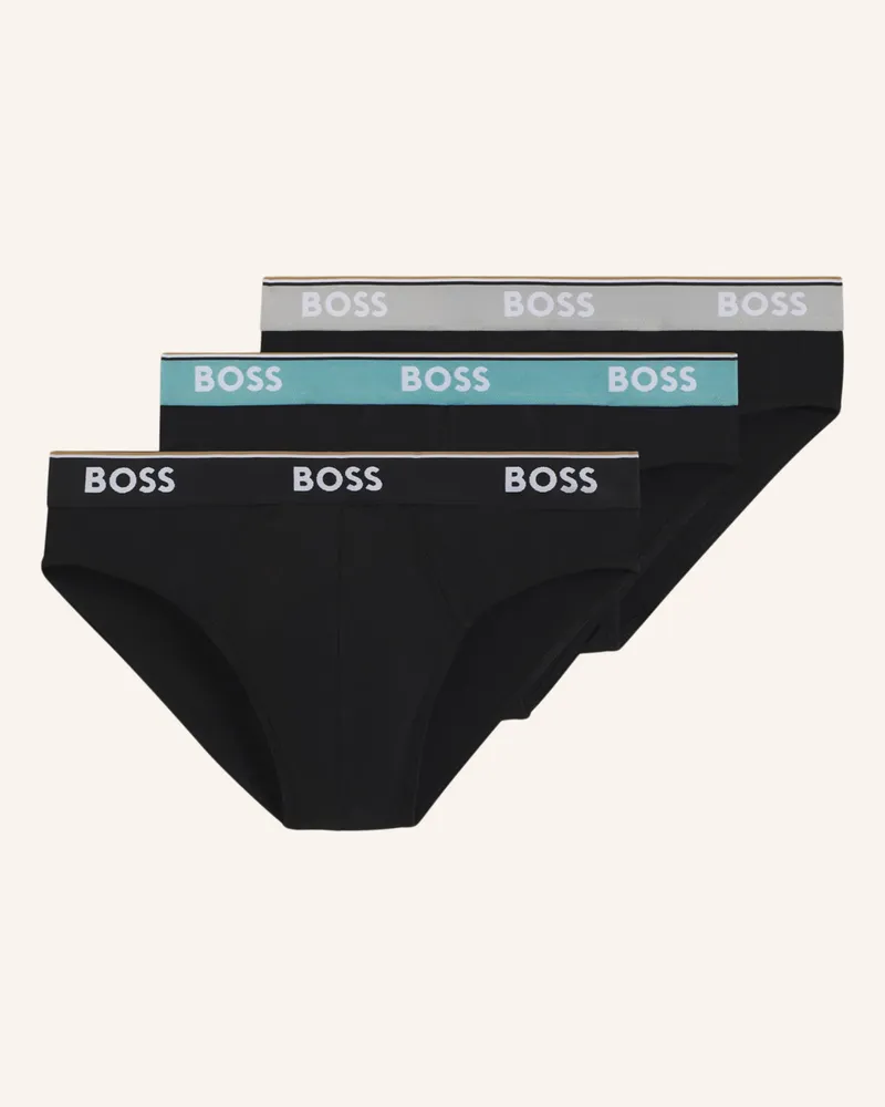 HUGO BOSS Slip BRIEF 3P POWER Schwarz