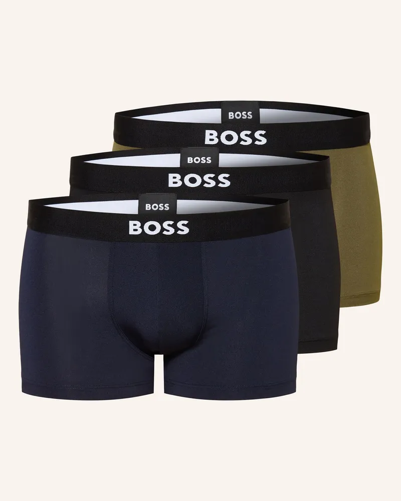 HUGO BOSS 3er-Pack Boxershorts One gruen Khaki