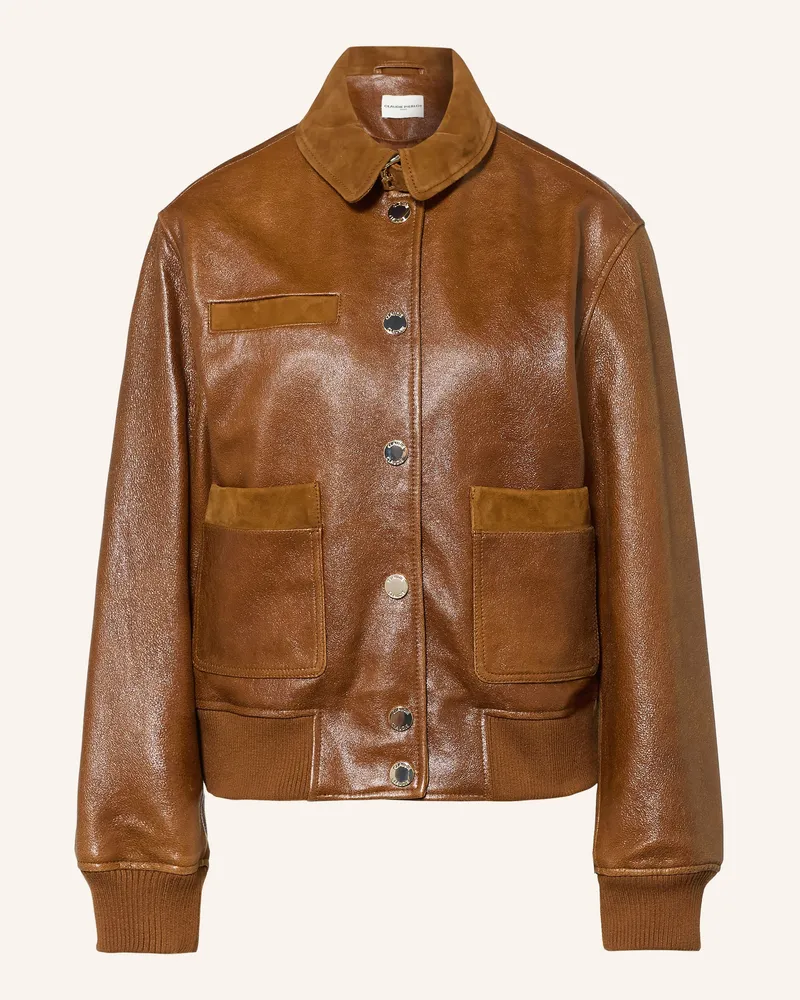 Claudie Pierlot Lederjacke braun Braun