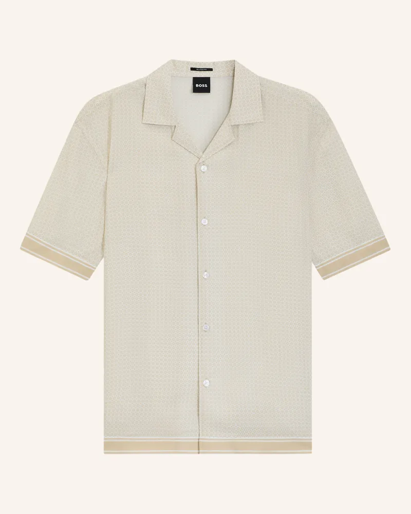 HUGO BOSS Casual Hemd C-Lars-Camp-B-262 Relaxed Fit beige Beige