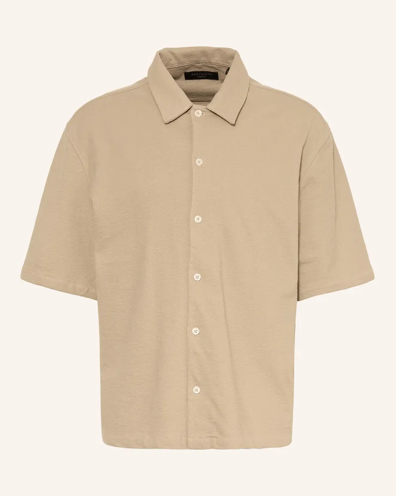 AllSaints Strickhemd Stallone Oversized Fit braun Hellbraun