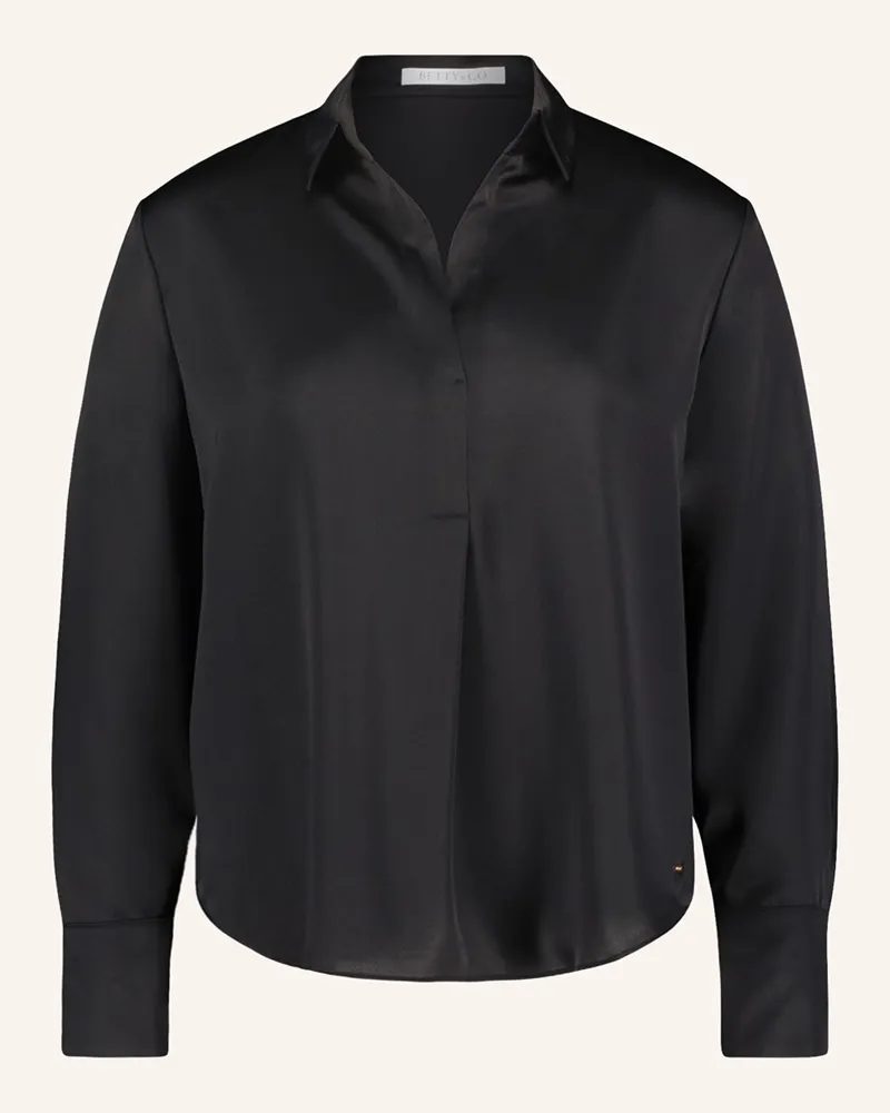 Betty Barclay Blusenshirt aus Satin Schwarz