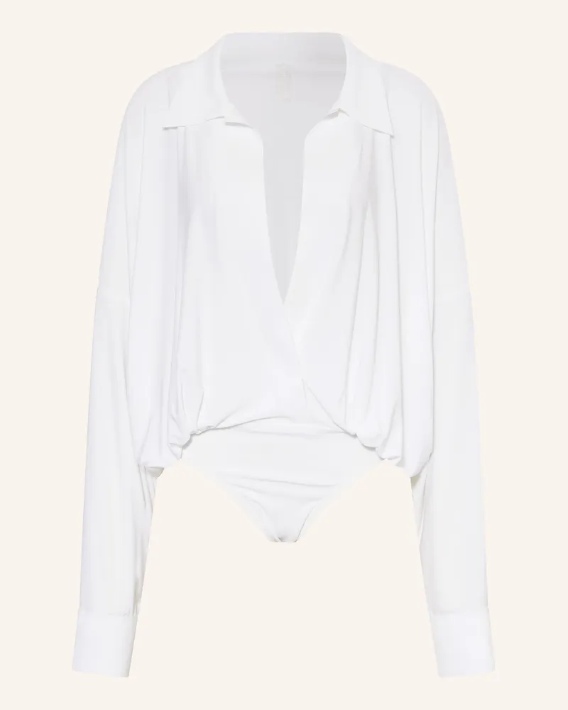 Norma Kamali Blusen-Body weiss Weiss