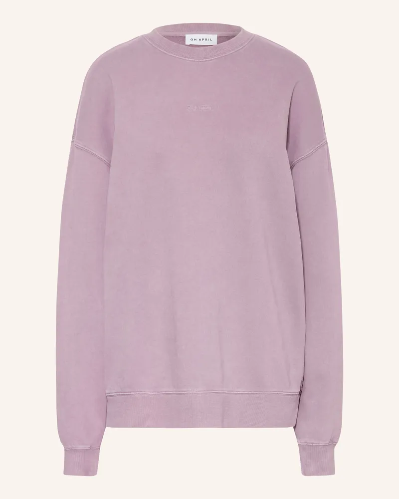 OH APRIL Oversized-Sweatshirt Farmers Market lila Lila