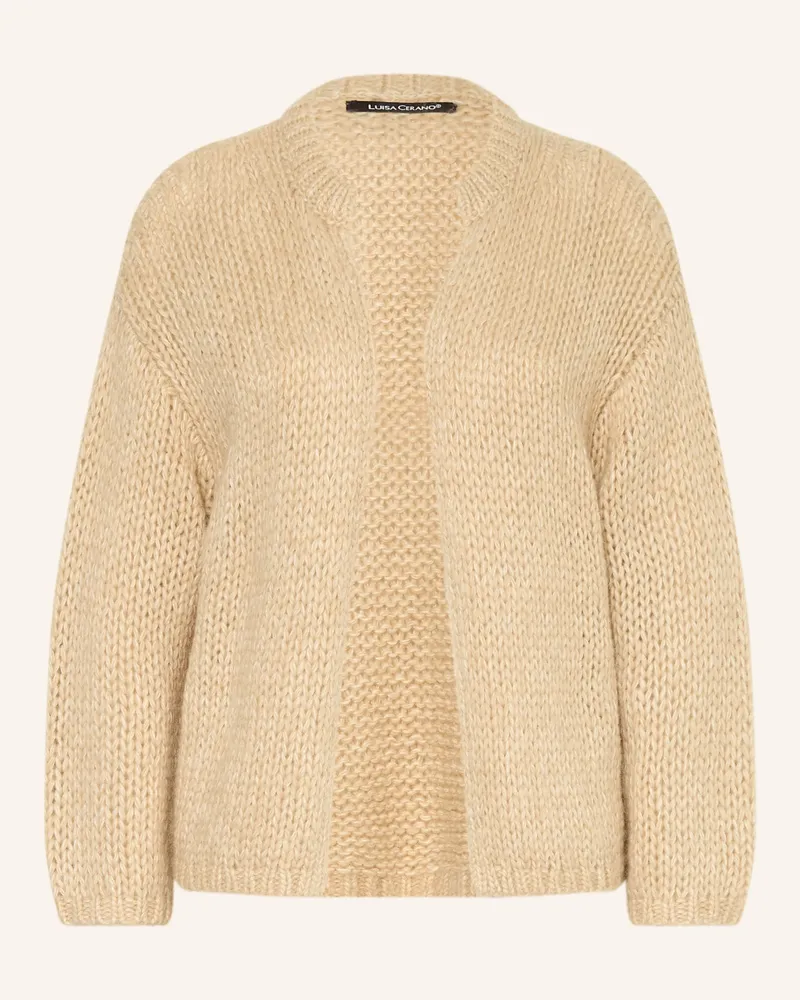 Luisa Cerano Strickhülle Mit Alpaka gelb Camel