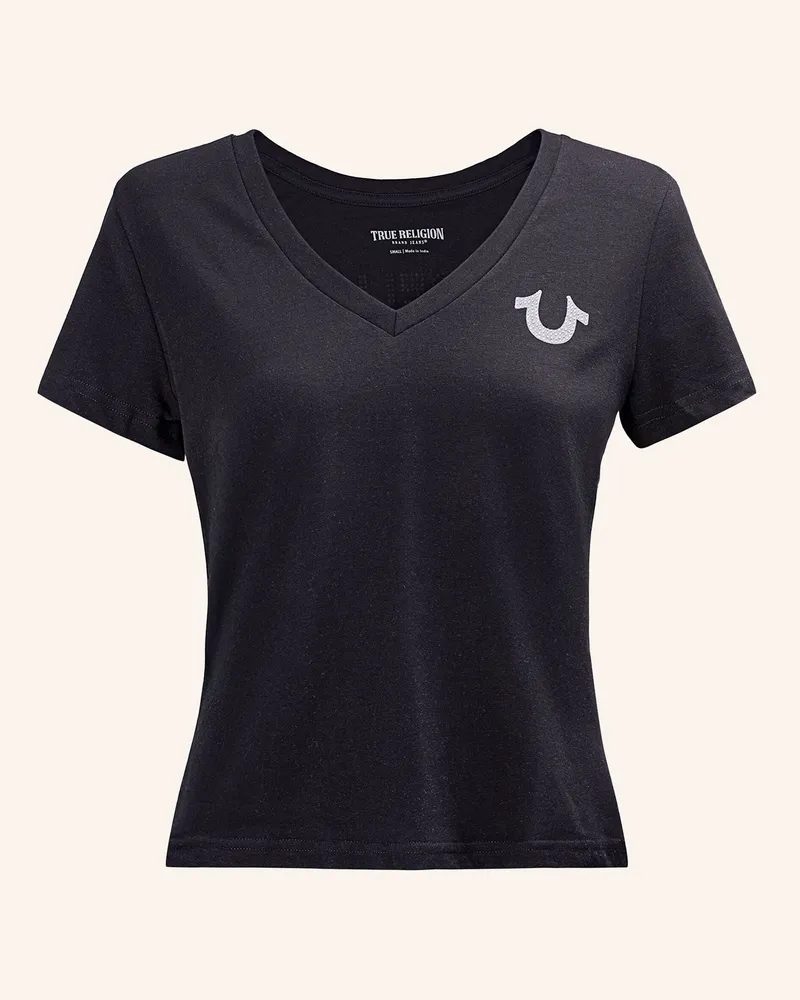True Religion T-Shirt Buddha schwarz Schwarz