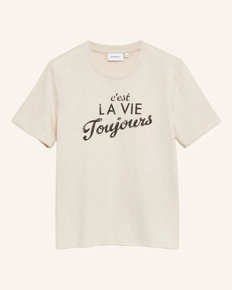 COMMA T-Shirt beige 