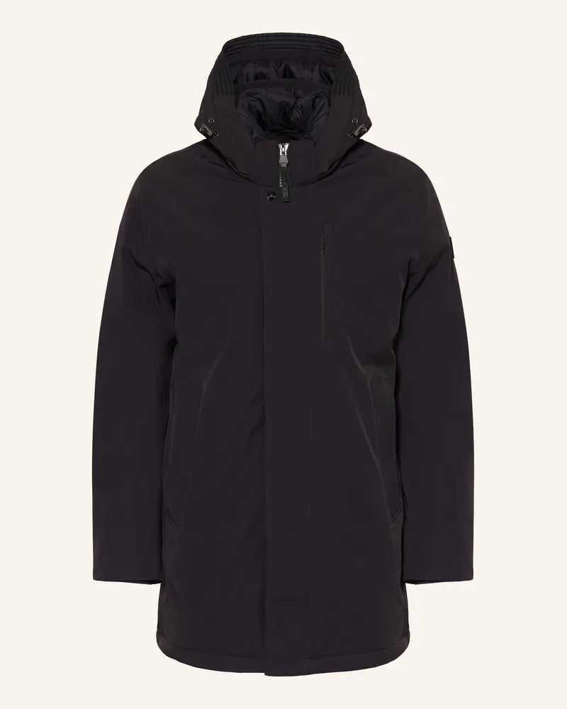 Milestone Parka Mit Abnehmbarer Kapuze schwarz Schwarz