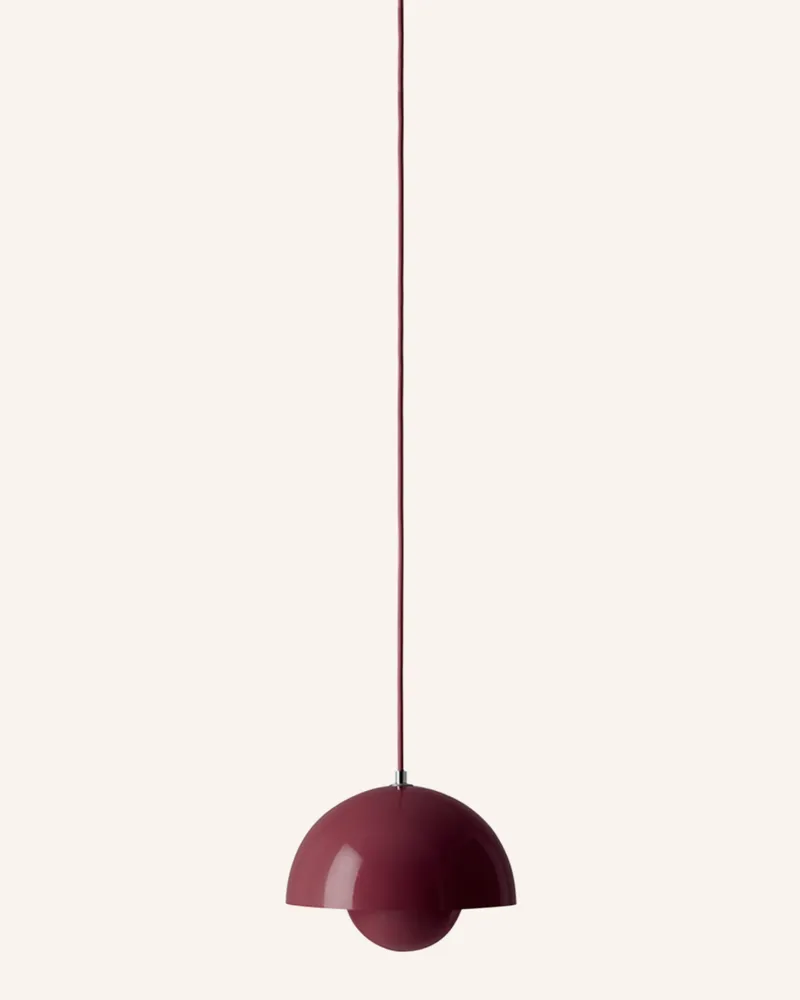 &Tradition Pendelleuchte FLOWERPOT VP1 Dunkelrot