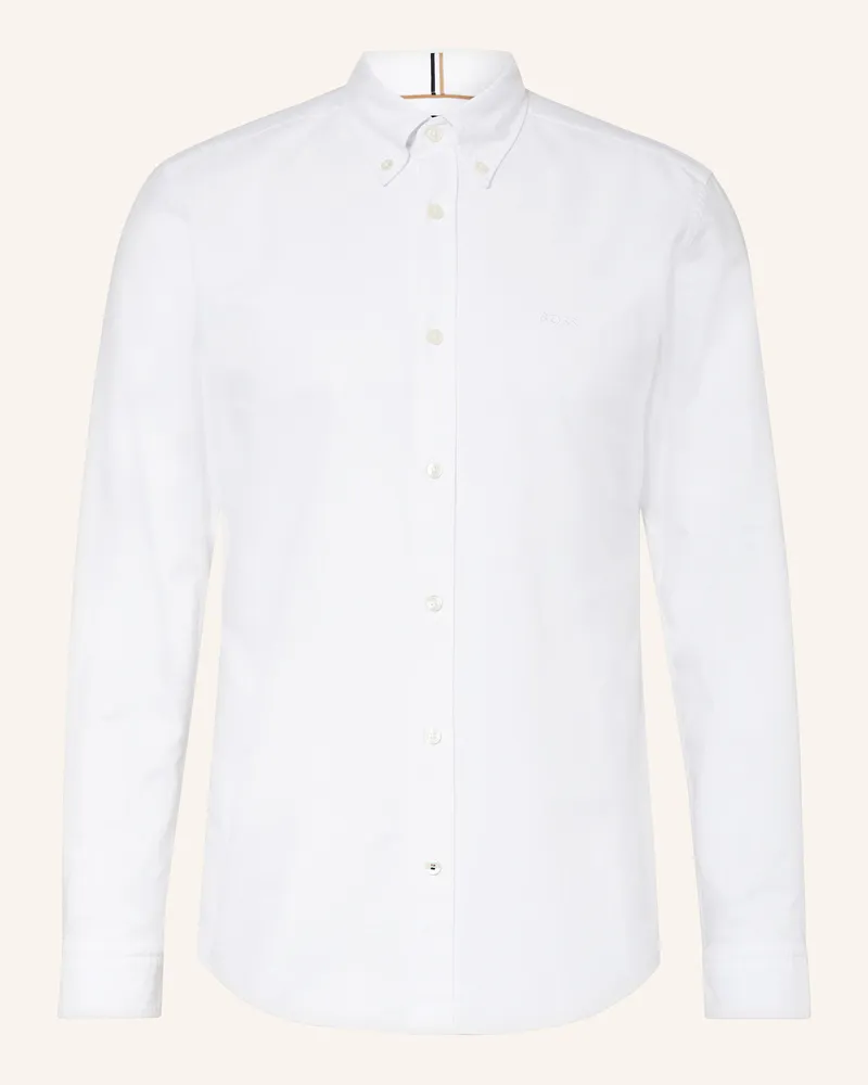 HUGO BOSS Hemd ROAN Slim Fit Weiss