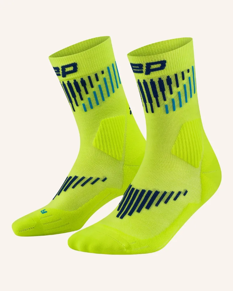 CEP Cep Cep Core Run Merino Socks, Mid Cut, 3.0, Men gruen Blau