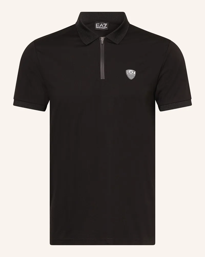 EA7 Funktions-Poloshirt Train Premium schwarz Schwarz