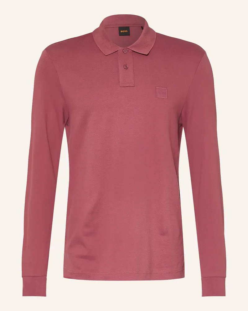 HUGO BOSS Piqué-Poloshirt Passerby Slim Fit rot Altrosa