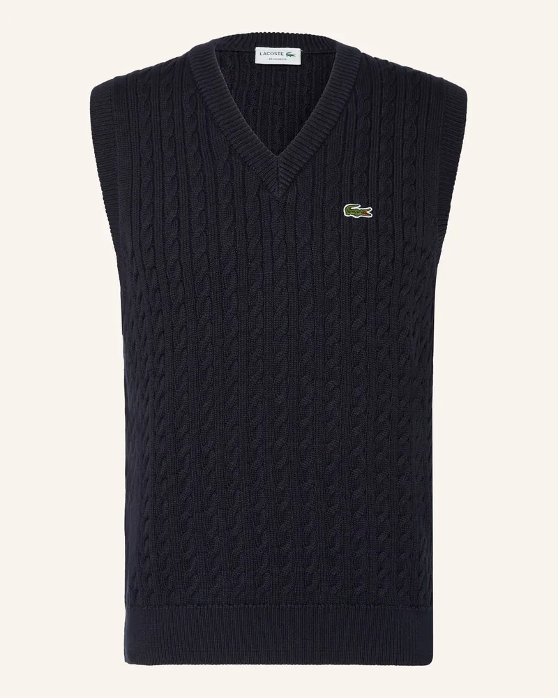 Lacoste Pullunder blau Dunkelblau
