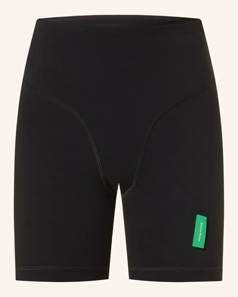 District Vision Lauf-Tights Interlock schwarz Schwarz