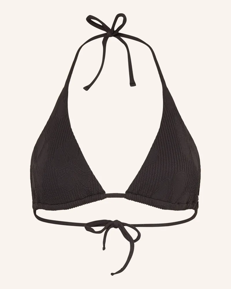 HUGO BOSS Triangel-Bikini-Top Tropi schwarz Schwarz