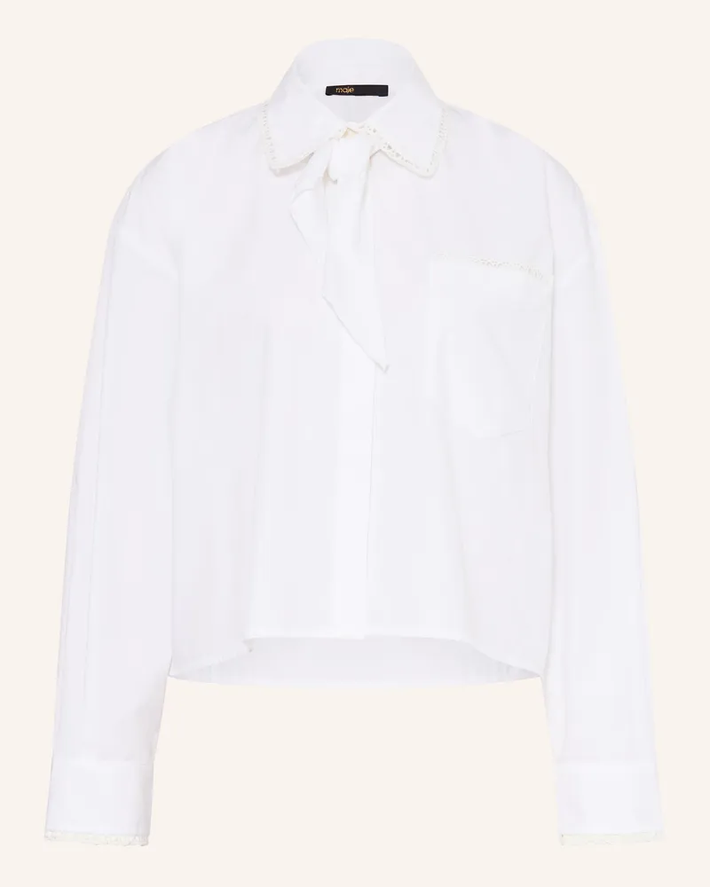 Maje Schluppenbluse weiss Weiss