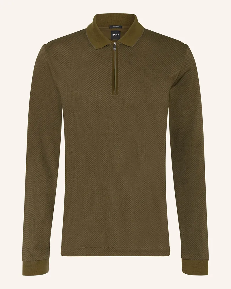 HUGO BOSS Jersey-Poloshirt PEDUZZI Khaki