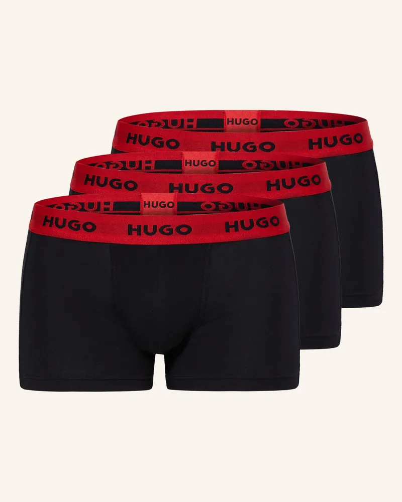 HUGO BOSS 3er-Pack Boxershorts schwarz Schwarz