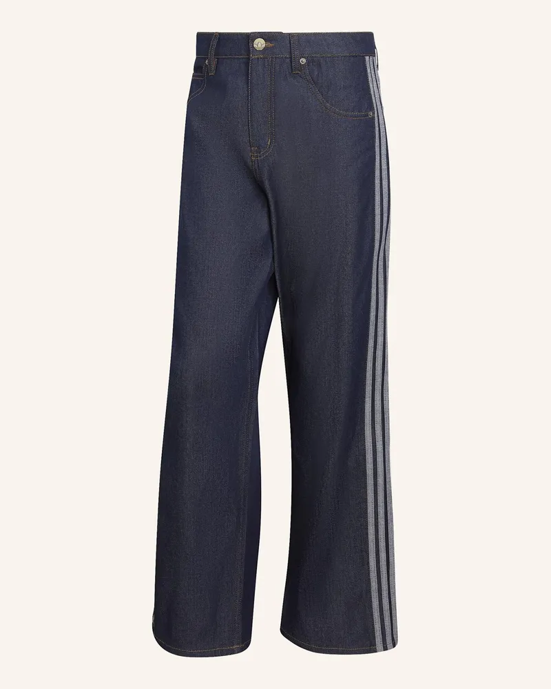 adidas Firebird Adicolor Denim-Jeans Mit Mittelhohem Bund Und Gerade Geschnittenem Bein blau Blau