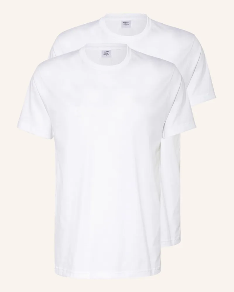 Calida 2er-Pack T-Shirts NATURAL BENEFIT Weiss