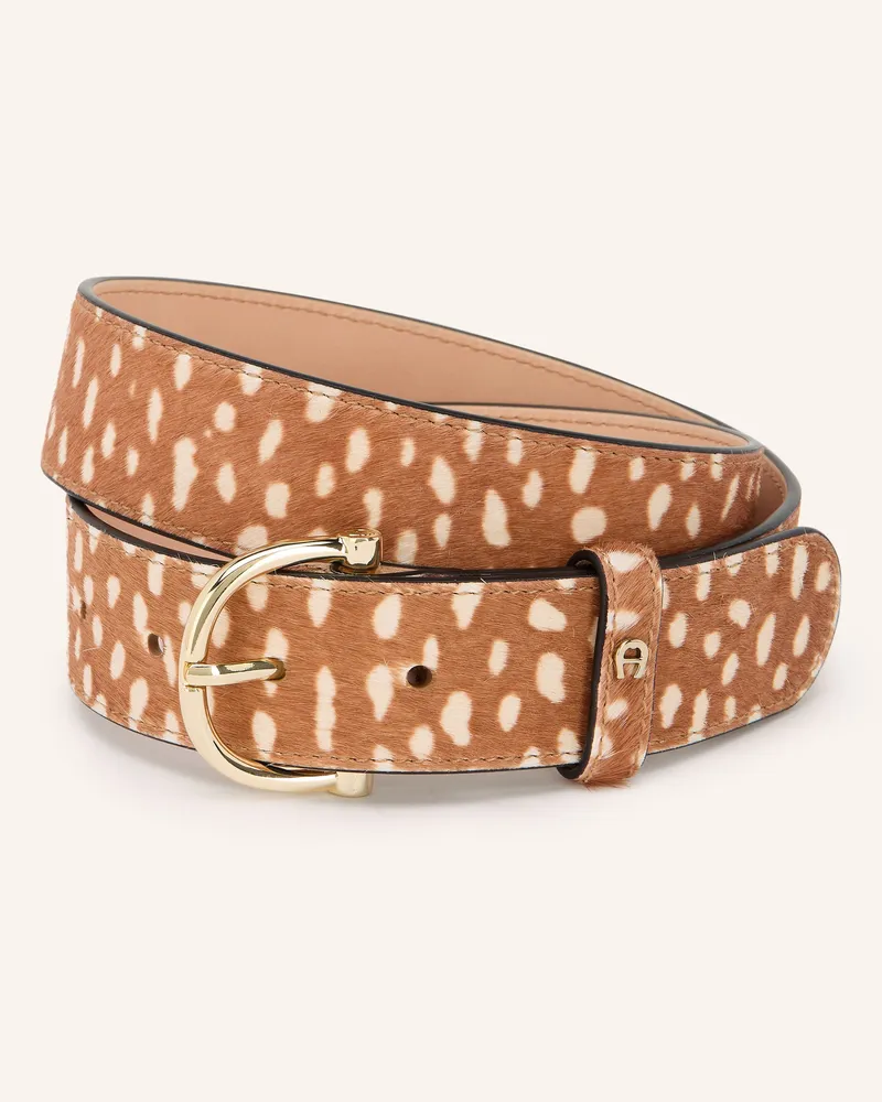 Aigner Ledergürtel Delia braun Cognac