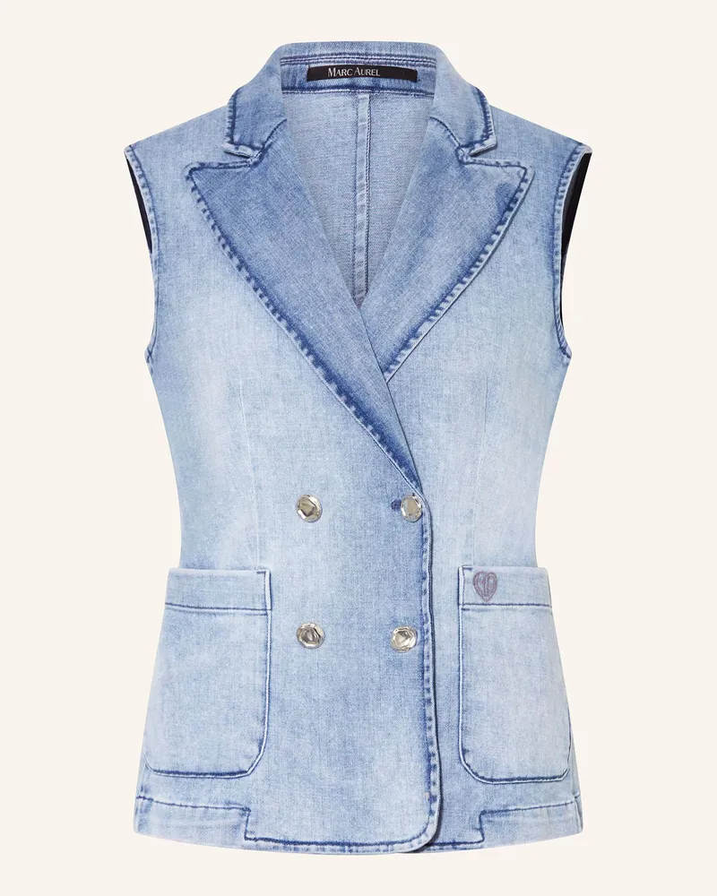 MARC AUREL Jeansweste Hellblau