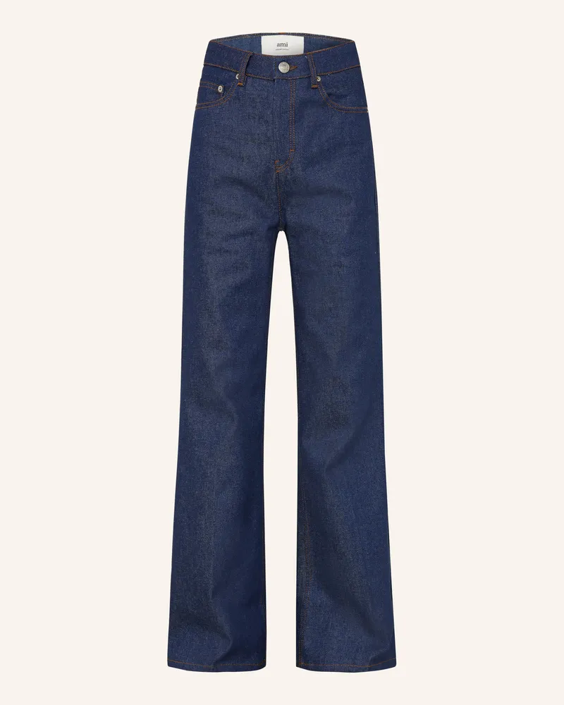 AMI Paris Flared Jeans blau 402