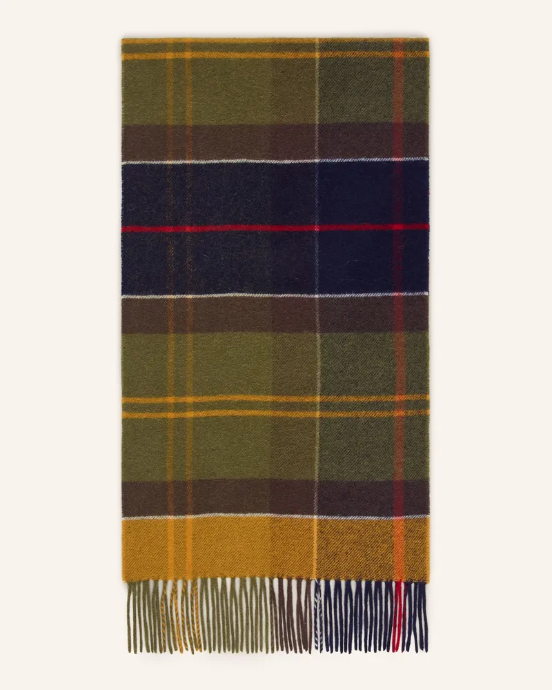 Barbour Schal Inverness gruen Dunkelblau