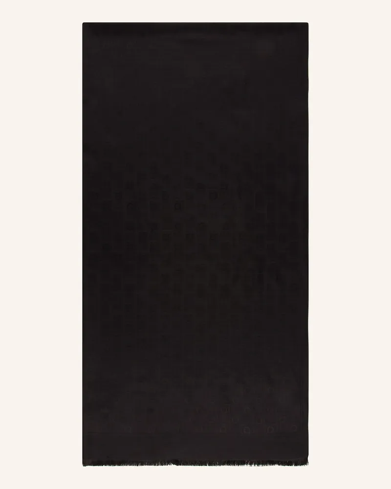 Ferragamo Seidenschal MONOGRAM Schwarz