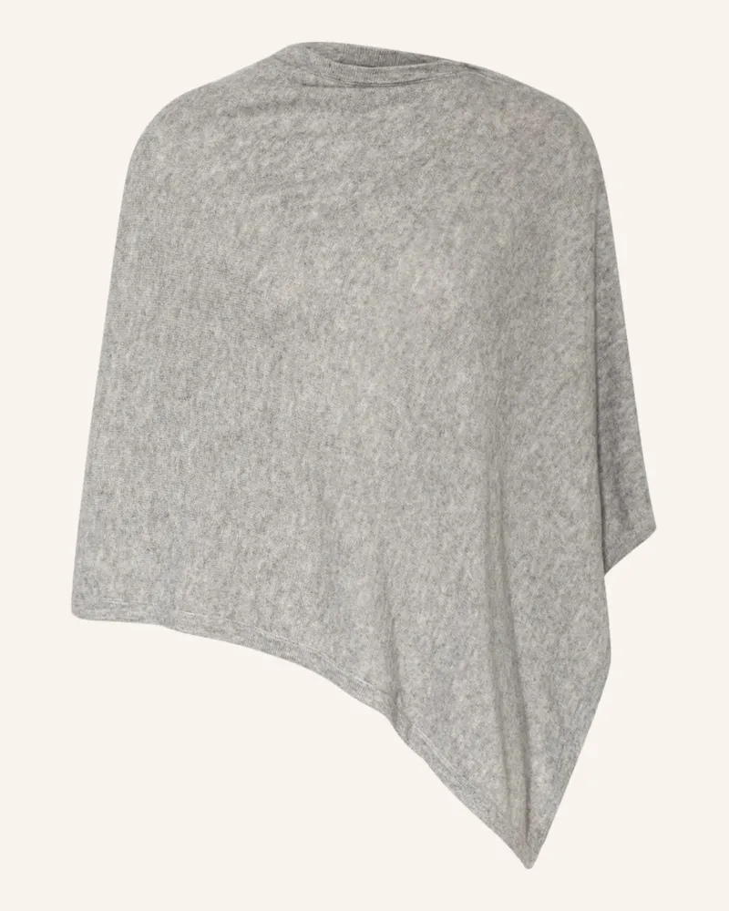 Rosemunde Poncho Mit Cashmere grau Hellgrau