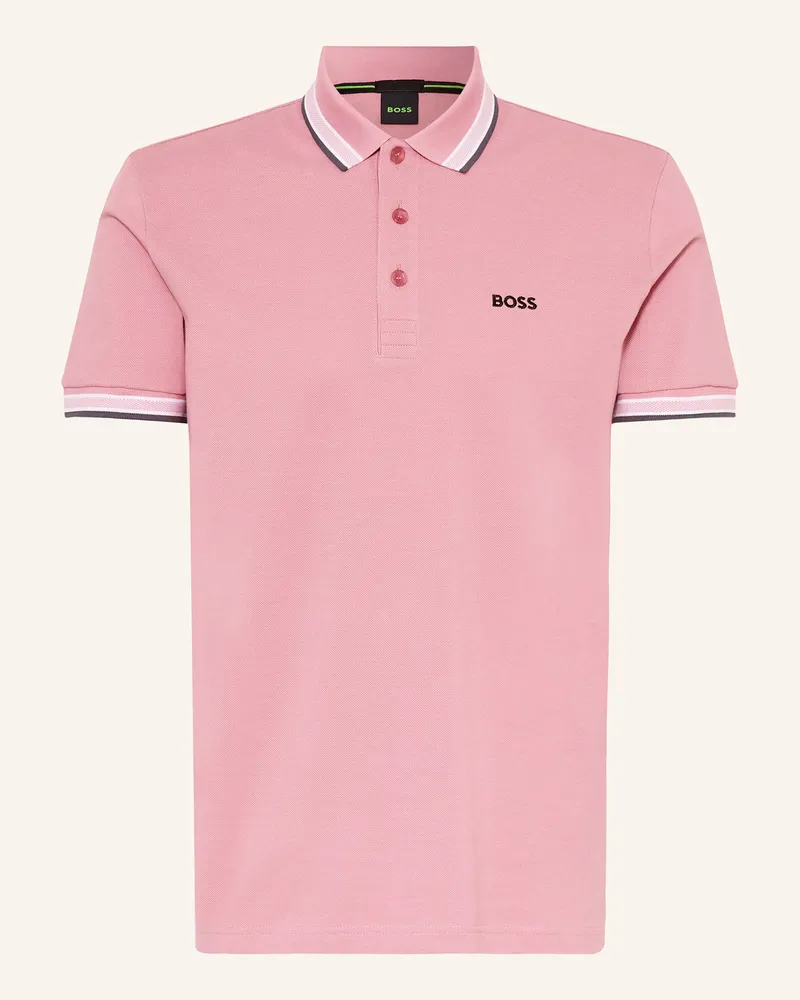 HUGO BOSS Piqué-Poloshirt PADDY CURVED Regular Fit Pink