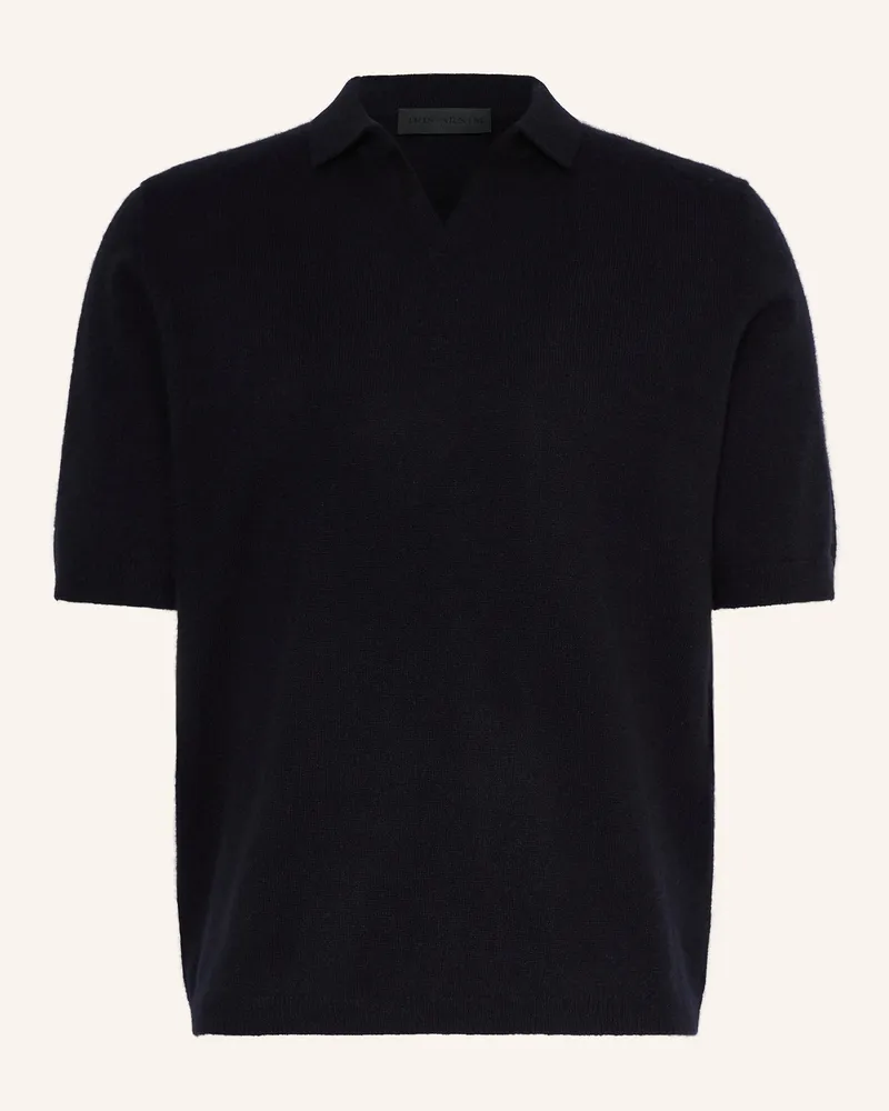 Iris von Arnim Strick-Poloshirt AMECA aus Cashmere Dunkelblau