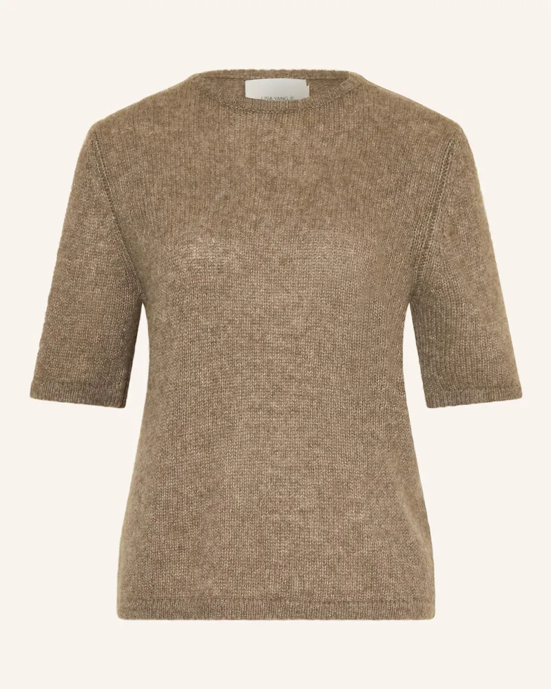 Lisa Yang Strickshirt CECELIA aus Cashmere Taupe