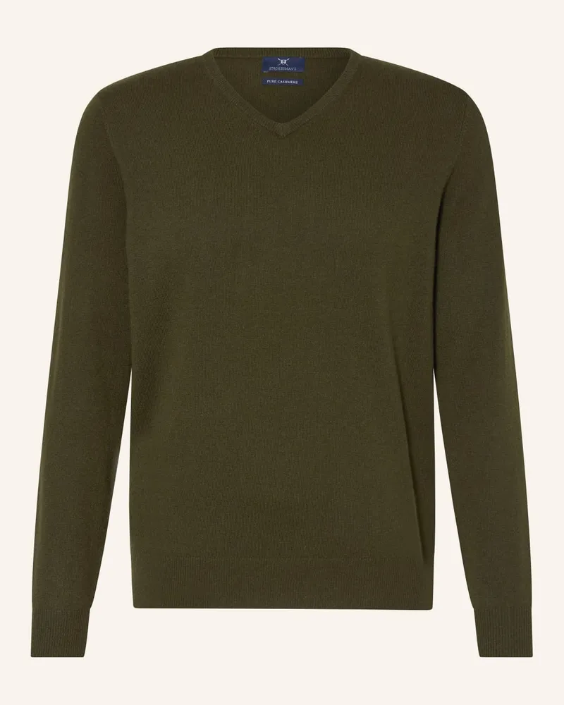 Strokesman's Cashmere-Pullover Gruen