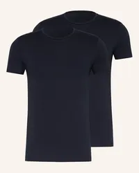 Falke 2er-Pack T-Shirts DAILY COMFORT Blau