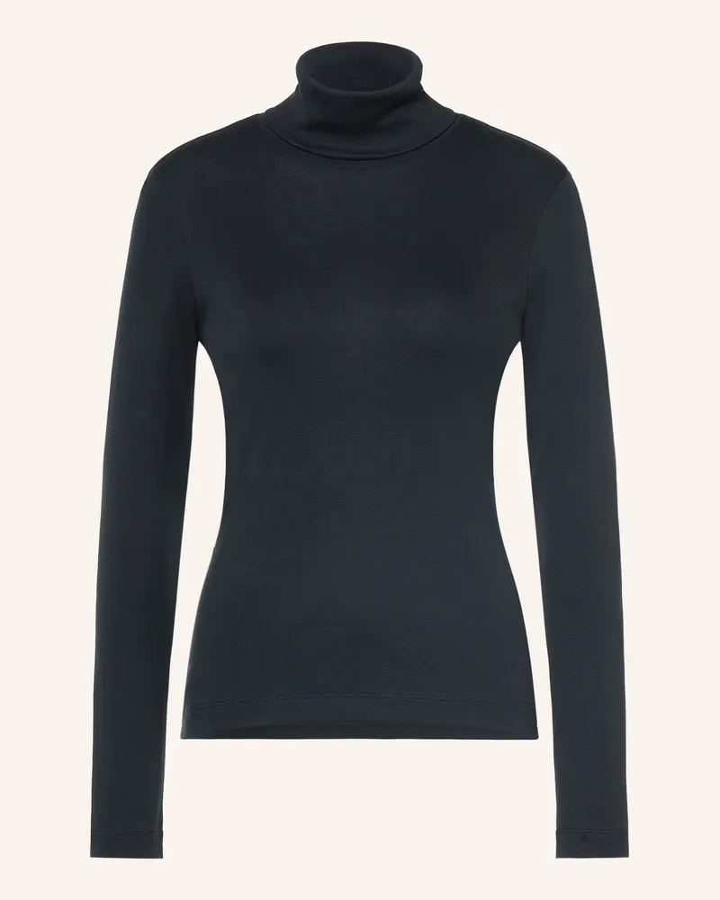 Stefan Brandt Rollkragenshirt blau Dunkelblau