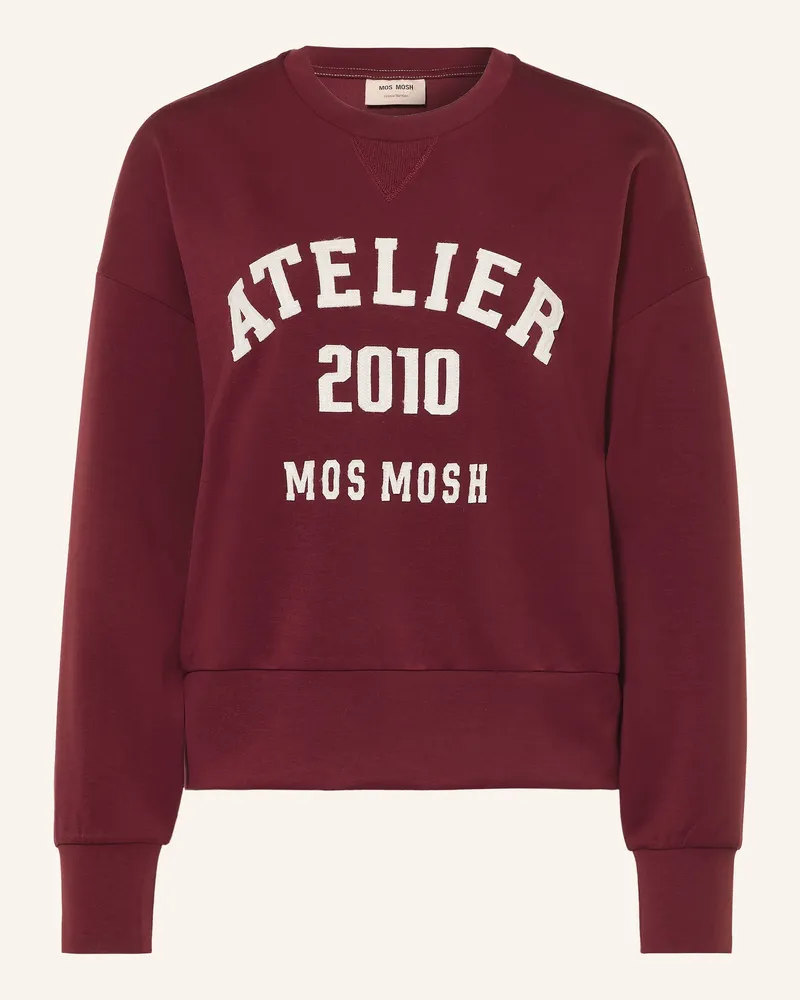 Mos Mosh Oversized-Sweatshirt Mmnima rot Dunkelrot