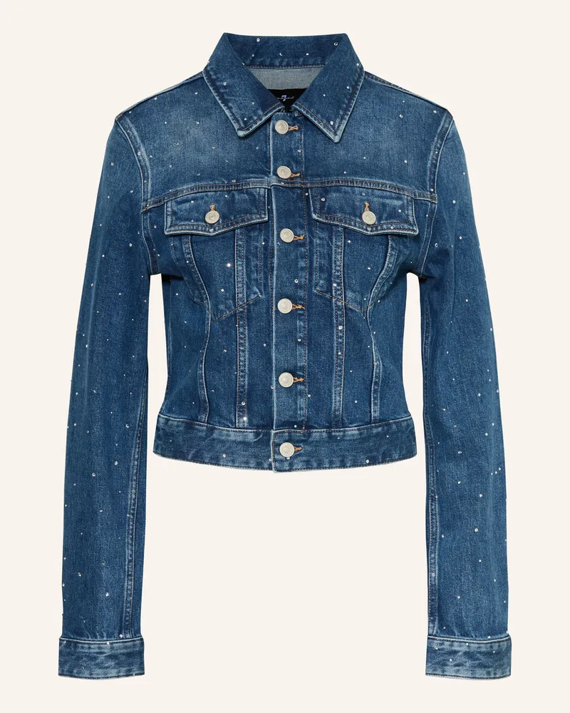 7 for all mankind Jeansjacke Mit Schmucksteinen blau 3nk