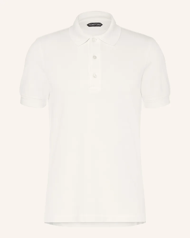 Tom Ford Piqué-Poloshirt Weiss
